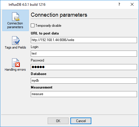 Configuring HTTP expoting options